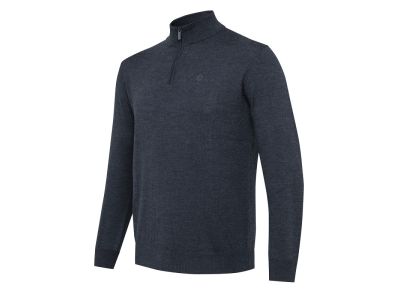 Merino Half Zip sveter - Ebony