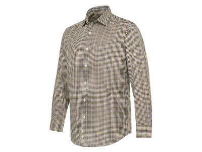 Bryggen košeľa - Apricot & Bordeaux Check