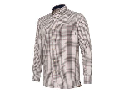 Ellis LS košeľa - Ivory & Green Check