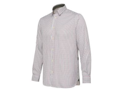 Charlow LS košeľa - White & Green Check