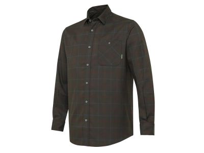 Jargo Stretch košeľa - Bark & Burgundy Check