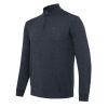 Merino Half Zip sveter - Ebony