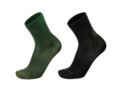 Short Shooting ponožky - Black & Green