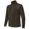 HP Logo Full Zip Fleece mikina - Brown Bark