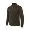 Glider Merino Half Zip mikina - Brown Bark
