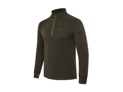Glider Merino Half Zip mikina - Brown Bark