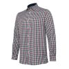 Ellis LS košeľa - White & Bordeaux Check