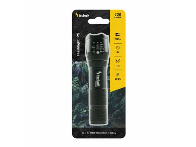 Technik MT-P5 Flashlight svietidlo (1x18650 800mAh), XPE LED, micro-USB, stroboskop, SOS 
